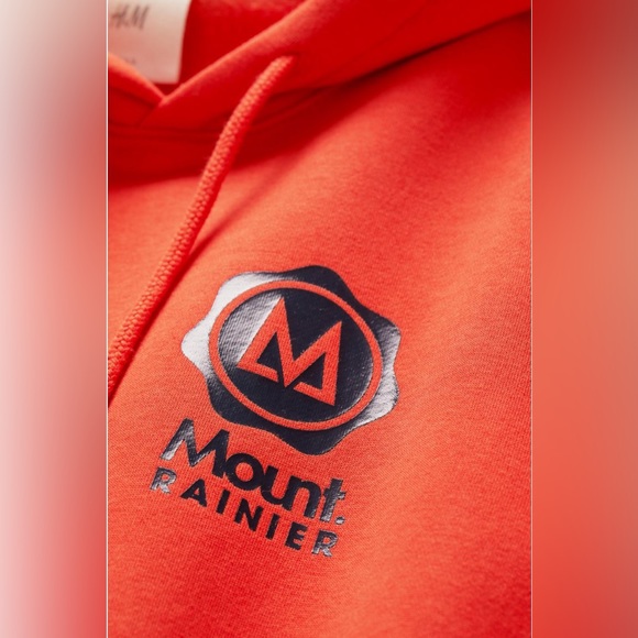 Orange H&M Mount Rainier Hoodie - Picture 1 of 4